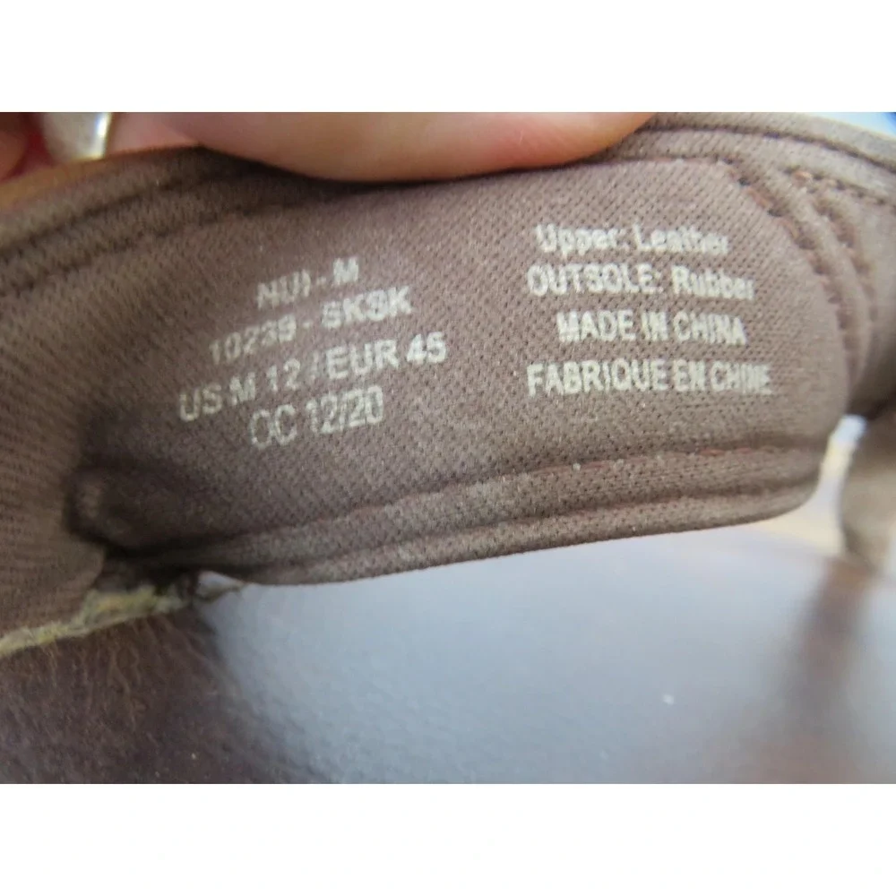 OluKai Nui Sandals Mens Size 12 Brown Leather Thong Flip Flops 10239-SKSK